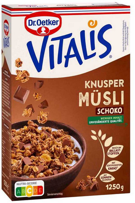 닥터오트커 비탈리스 크런치 뮤즐리 초콜릿 1.25kg