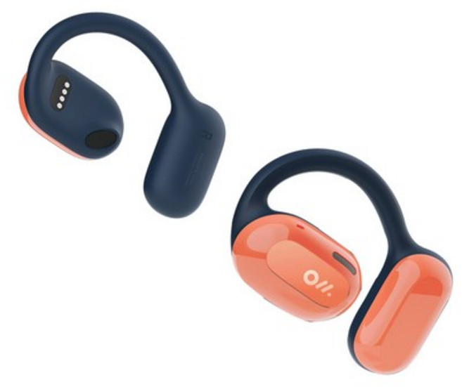 Oladance 웨어러블 스테레오 귀걸이형 무선 블루투스 이어폰, 오렌지