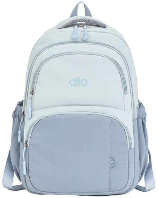 allo 女學生大容量電腦旅行雙肩包, 藍色
