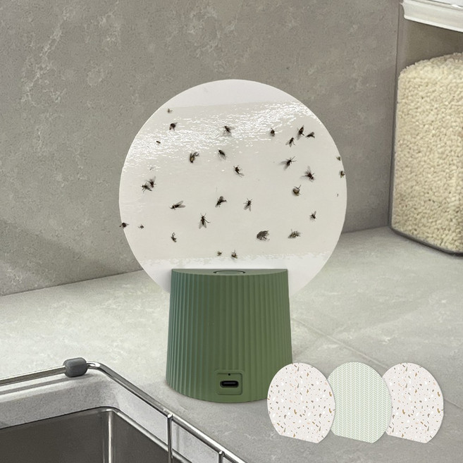 소싱 UV램프 끈끈이 초파리 트랩 러브버그 해충 퇴치기 포충기, 베이지