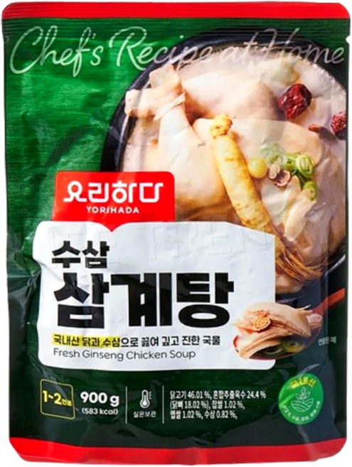 요리하다 국산 수삼 삼계탕, 900g, 1개