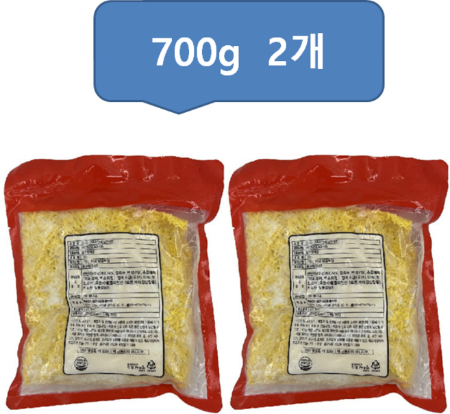 삼진 고명용 계란지단채 (700g 2개묶음), 700g