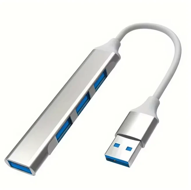 USB C 허브 타입 스플리터 썬더볼트 3 도킹 스테이션 노트북 어댑터 맥북 에어 M1 아이패드 프로 100M RJ45, 06 Silver usb 4 in 1
