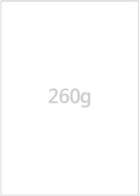 무지 260g A4 백상지 상장용지 10매, 50개