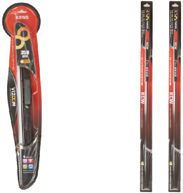 KBWS 비줌와이퍼 / 본품1P+리필고무2P / 350mm