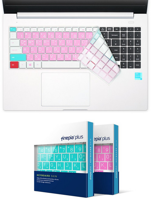 삼성 갤럭시북2 프로360 NT950QEW-A51A 용 멀티 컬러 문자 인쇄 키스킨, A타입, 핑크, 1개