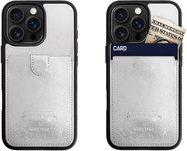 비유어산타 아이폰 천연가죽 카드수납 휴대폰케이스 리얼세이프 마스야드