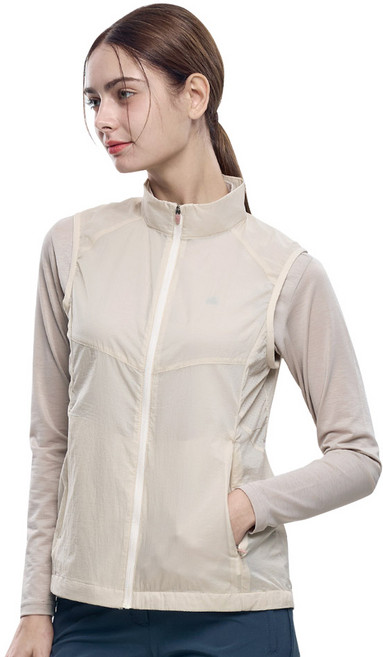 [김영주스포츠] 여성 바람막이 조끼_예쁨의 정석 프리미엄 나일론 원단 등산 아웃도어 바람막이 조끼 베스트