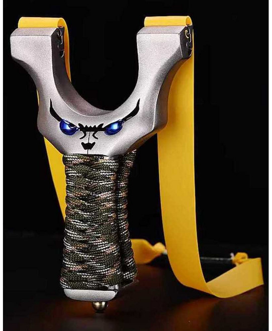 티타늄 새총 쇠구슬총 휴대용 슬링샷 지지대 고정밀 새총알 저격용 비비탄표적 탄 밴드, 1개, 드래곤 스틸 럭셔리