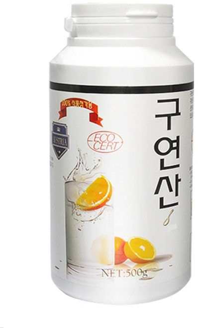 오스트리아산 무수 식용 구연산 유기농 원료 제품 국내생산, 500g, 1개