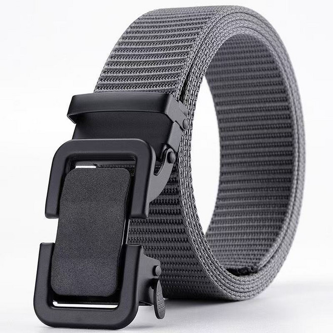 남녀 자동 끈 옥외 캔버스 벨트 두꺼운 내마모 나일론 벨트 남성 패션 캐주얼 내구성 새로운 벨트