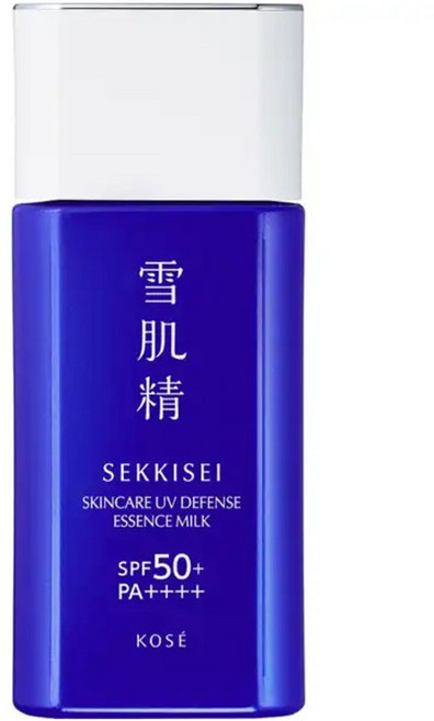 일본 Sekkisei 세키세이 스킨 케어 UV 에센스 밀크 SPF 50, 60g, 1개
