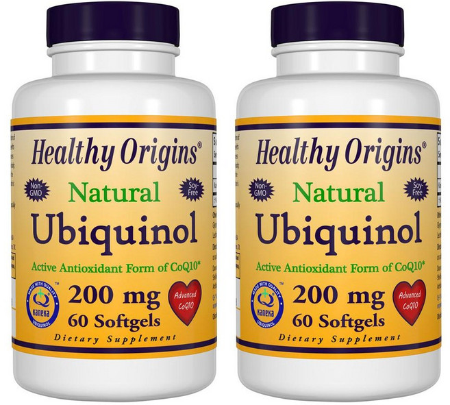 Healthy Origins 還原型輔酶Q10軟膠囊 200mg, 2罐, 60顆