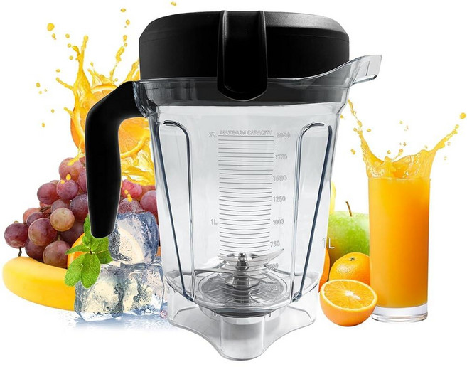 Vitamix 1.9L(64온스) 로우 프로파일 블렌더 피처용 Vitamix 750 780 5000 5200 6300 7500 E320 클래식/익스플로리안 시리즈 등 컨테이너