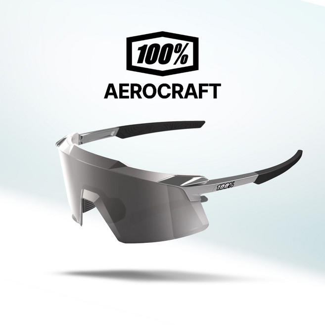 100% 고글 에어로크래프트 자전거 야구 골프 스포츠 선글라스 100퍼센트 100프로(32), 02.글로스블랙크롬/실버미러(15)