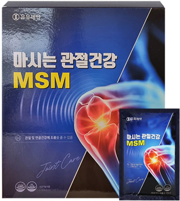 마시는 관절 영양제 MSM 30포 무릎 어깨 허리 무릎 관절에 좋은 영양제, 30개, 70ml
