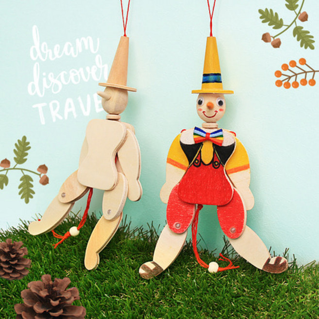 반제품 우드 피노키오 관절인형