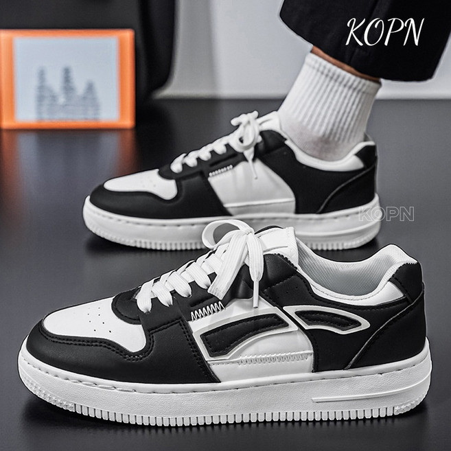 KOPN 봄 남성 스니커즈 학생 스포츠 캐주얼 통기 소백화 남성 빅 사이즈 트렌드 스니커즈