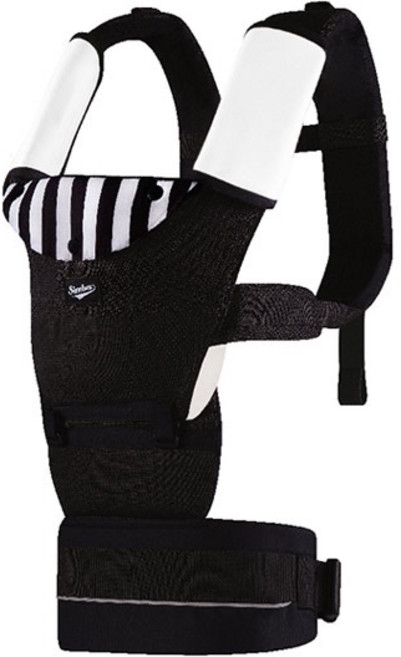 小獅王辛巴CLASSY高級訂製寬腰帶揹巾 透氣舒適 多種揹法 時尚設計, 黑色