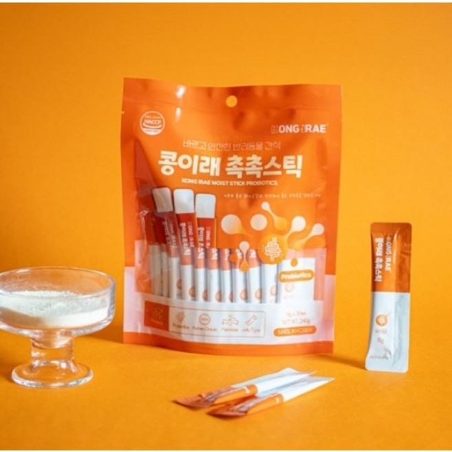 콩이래 촉촉스틱 강아지 짜먹는간식, 240g, 2개