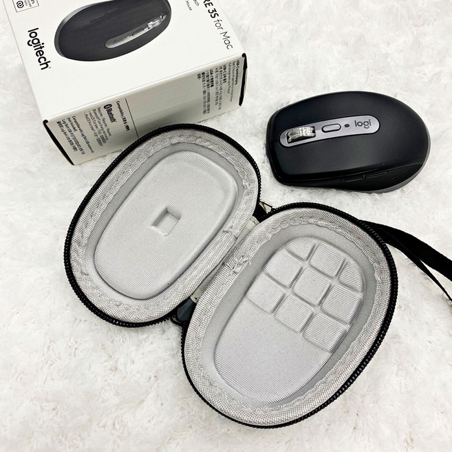 로지텍 MX 애니웨어 Anywhere 3s 3 2S 전용 파우치 마우스 충격보호 하드 케이스, 블랙, MX Anywhere 전용 파우치