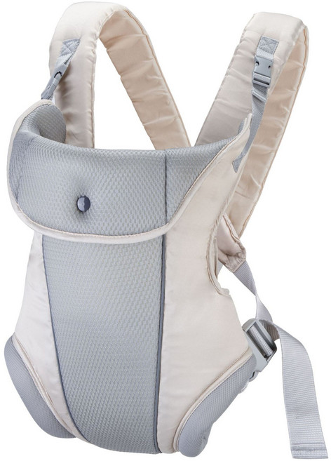 跨境嬰兒雙肩揹帶 嬰幼兒出行腰凳 抱娃神器橫抱背袋, 米白色
