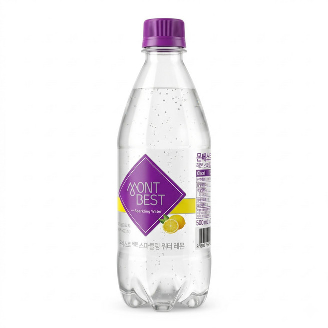 몽베스트 스파클링 레몬 탄산수 500ml 20개 1박스