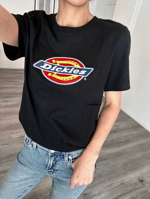 디키즈 25 FW 여성 헤비웨이트 로고 반팔 티셔츠 2색 택1 FS47RKBK FS47RH2