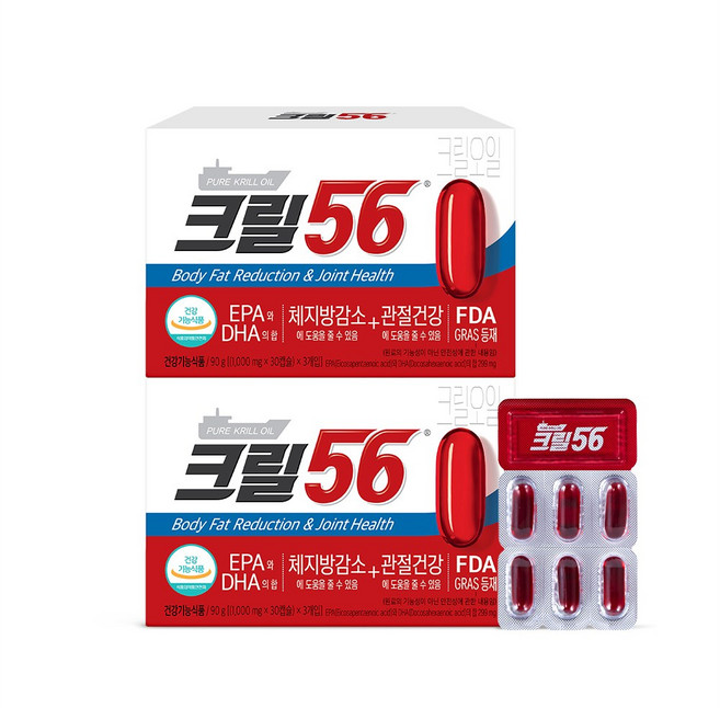 크릴56 펄세스 크릴오일, 180정, 1개