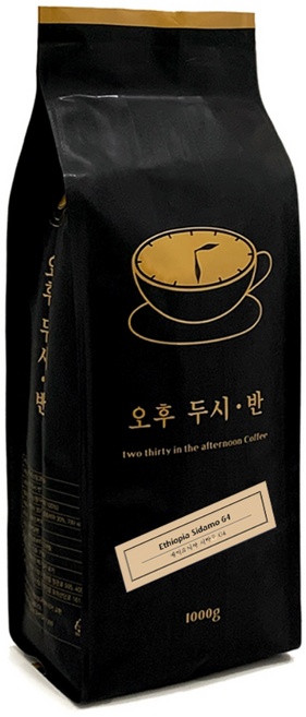 오후두시반 원두커피 에디오피아 시다모 G4 1kg 홀빈, 단품, 1개, 홀빈(분쇄안함)