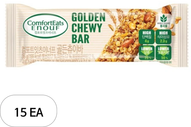 컴포트잇츠이너프 골든츄이바, 15개, 35g - 쿠팡