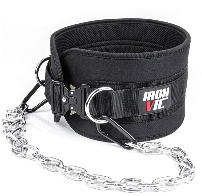 아이언빅 중량 딥벨트, 블랙, 1.8kg