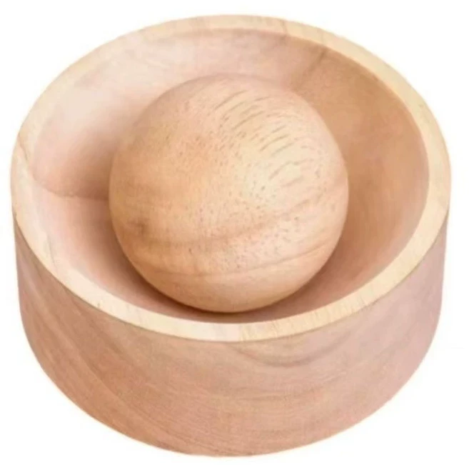 GHSHOP 만두를 만드는 만두 프레스 도구 Dumpling 포장지 DIY 다목적 수동 나무 만두 스킨 홈 빵 레스토랑을위한 압박, 직경 10cm, 목재, 목재
