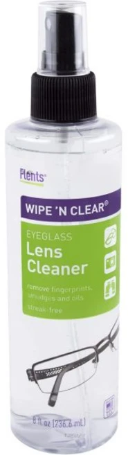 Flents Wipe 'N Clear 안경 렌즈 화면 및 카메라 세척 스프레이 얼룩 없이 깨끗하게 세척 투명 236ml, Flents Wipe 'N Clear 안경 렌즈, 화면 - 쿠팡