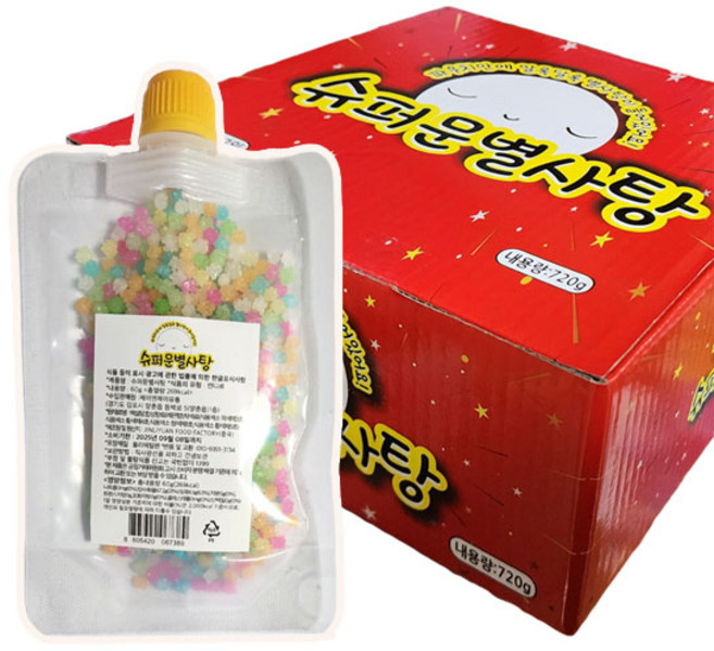 (무)슈퍼문 별사탕60gX12개, 60g, 12개