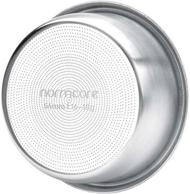 Normcore 54mm 고추출 필터 바스켓 브레빌 세이지 포타필터용 18g 정밀 더블 샷 바스켓 0.8mm 두께 2569 홀 패턴 53.3mm 퍽 스크린 종이 필터