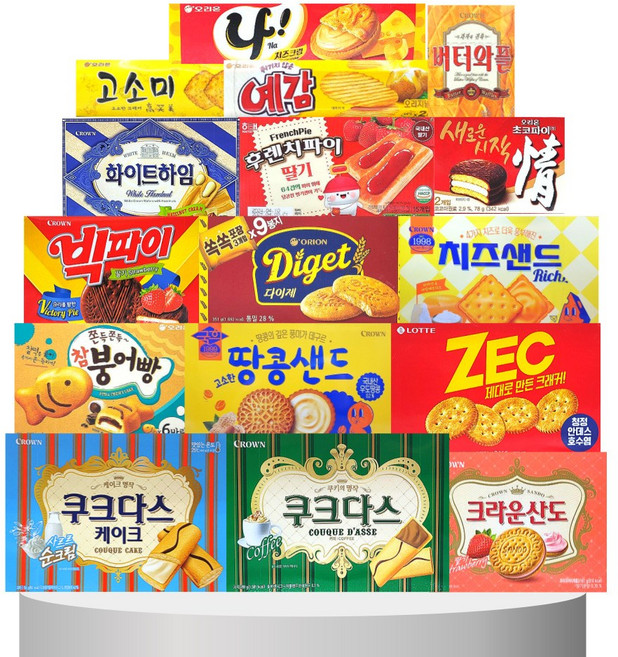 [ 판다네 마켓 ] 육만 과자 E세트 파티 어린이 학원 펜트리 다과 종합 세미나 사무실 탕비실 선물 스낵 간식, 1개