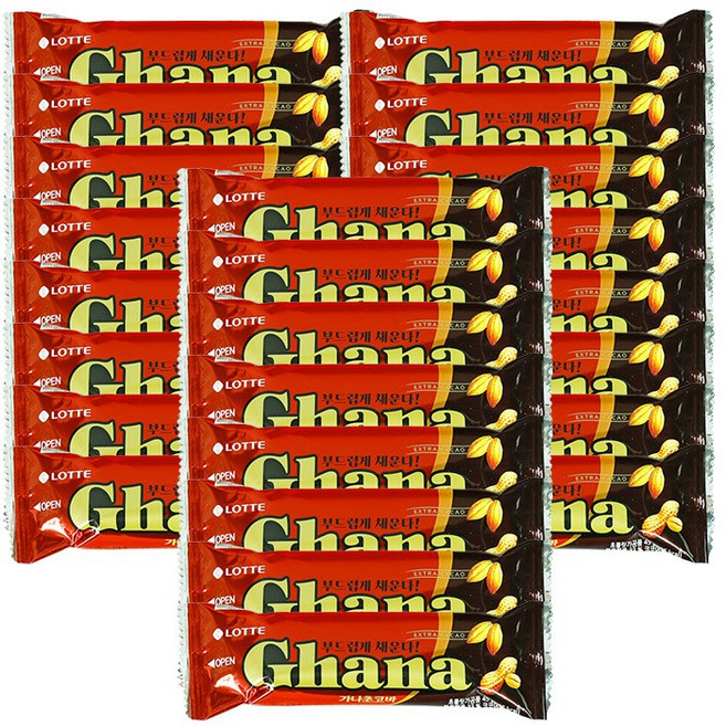 롯데 웰푸드 가나초코바 45g x 24개 초코바 간식