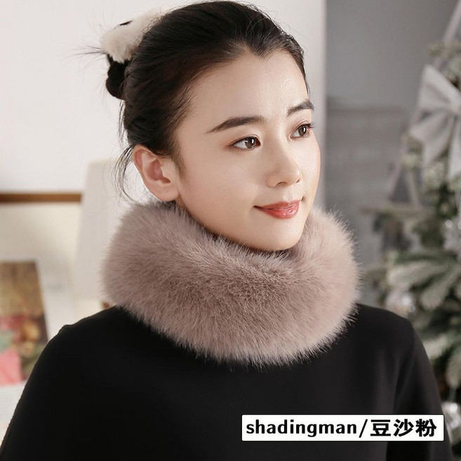 狐狸毛圍脖 仿毛皮草圍巾