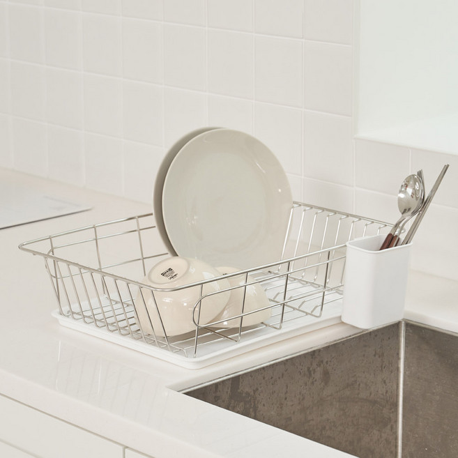 에이치제이 심플 식기건조대 트레이, 1단, 1개