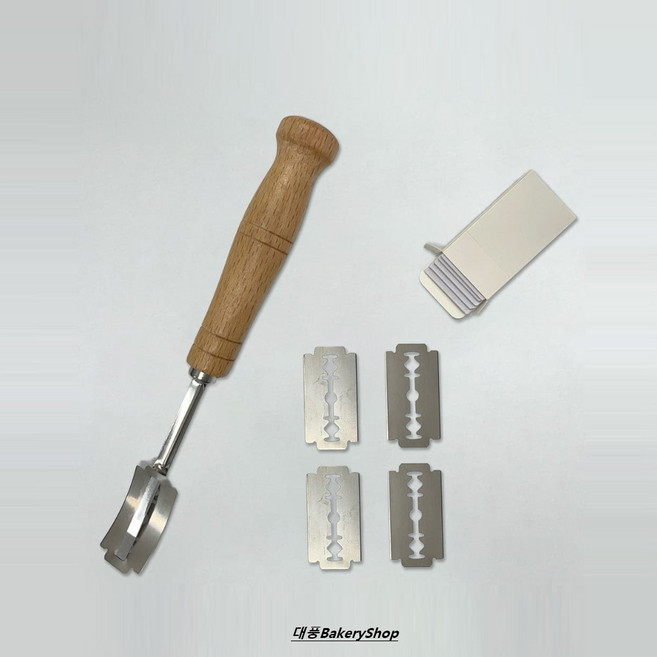 대풍BakeryShop 쿠프나이프 바게트칼 (교체형칼날 5P) 브레드 나이프 커터, 1개