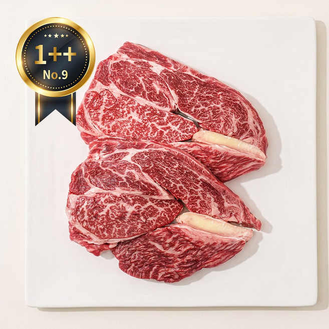 미쓰하누 1++ 한우 꽃등심 300g 600g 900g 구이용, 3개