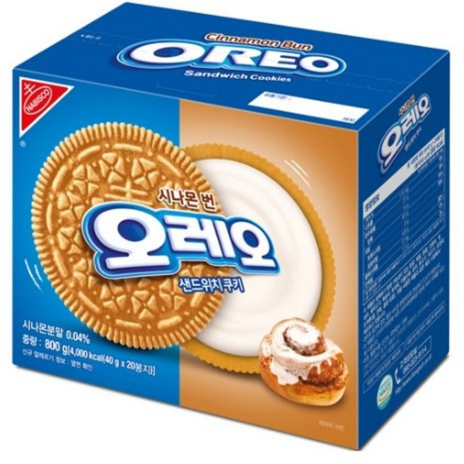오레오 시나몬번 20p, 1개, 800g