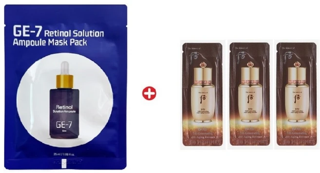 GE7 레티놀 에코 마스크 /비첩자생 에센스30매, 1g, 30개 - 쿠팡