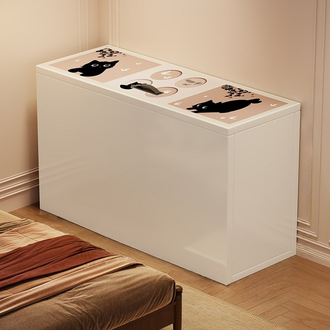 YAPOGI 다용도 침대헤드 틈새서랍장 협탁 책장 책꽂이 소파 뒤 수납장, 화이트