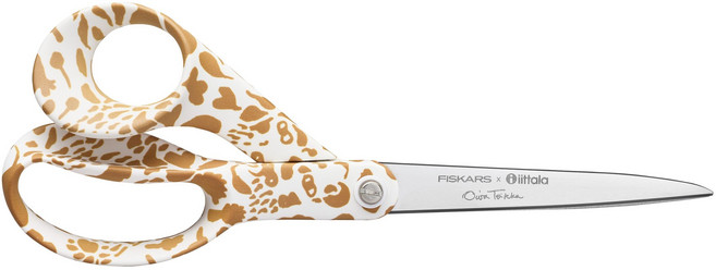 피스카스 핀란드 다목적 이딸라 가위 21cm 헬레 블루 푸르따 치타브라운, 치타 브라운, 1개