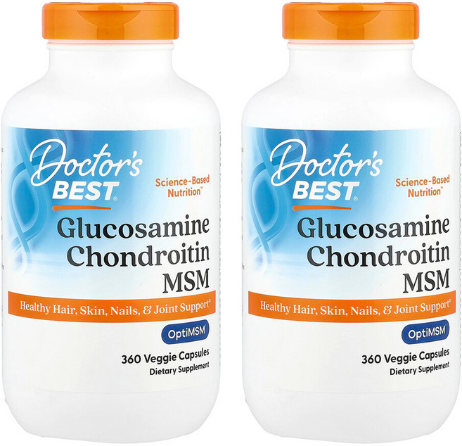 닥터스베스트 글루코사민 콘드로이친 OptiMSM 베지캡슐 360정 2개