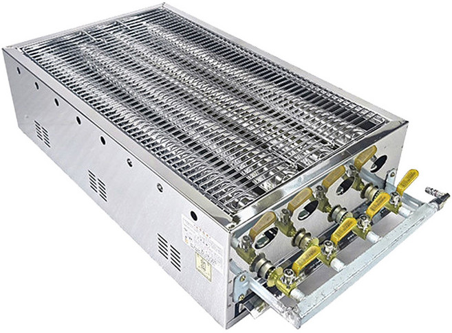 카시안 업소용 꼬치 구이기 꼬치구이기계 가스식 닭꼬치, 4열 왕대 LNG