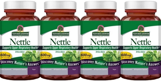 네이처스앤서 쐐기풀 600mg, 4팩, 90정 - 쿠팡