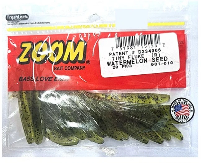 ZOOM 줌 타이니 플루크 Tiny Fluke, 워터멜론시드081-019, 1개 - 쿠팡